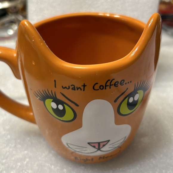 Vintage  meow coffee mug - Picture 2 of 7